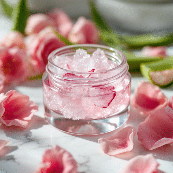 Rose & Aloe Vera Gel Body Scrub