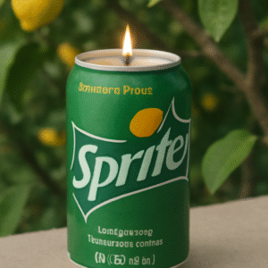 sprite can candle