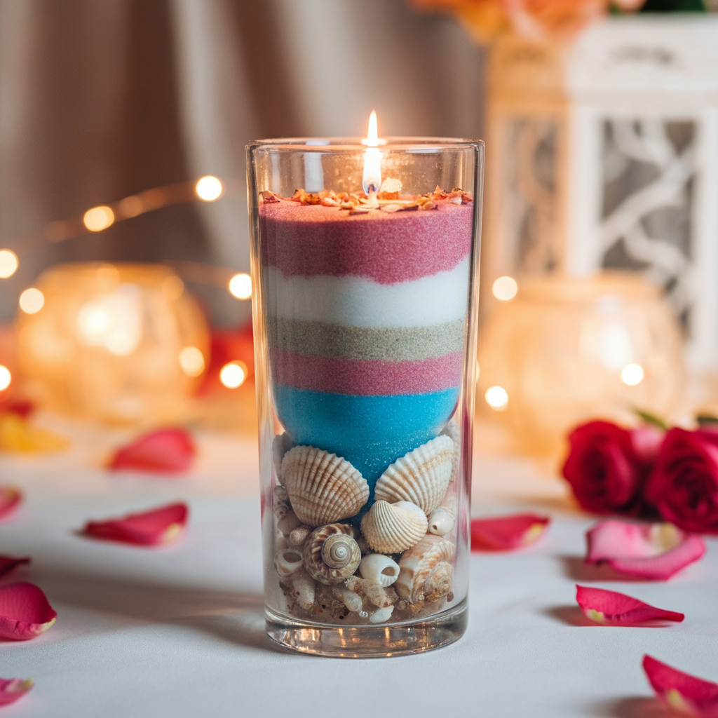mutli pearl candle
